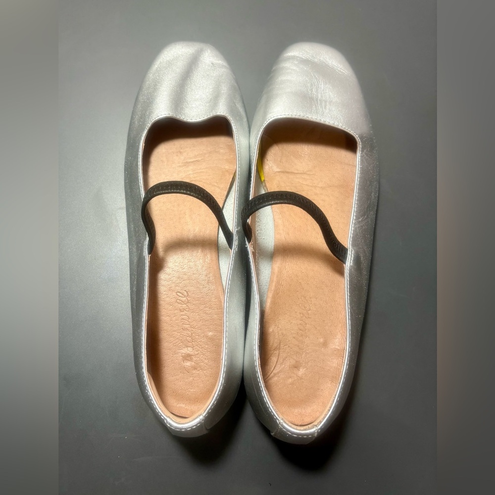 MADEWELL The Greta Silver Mary Jane Flats - Picture 5 of 10